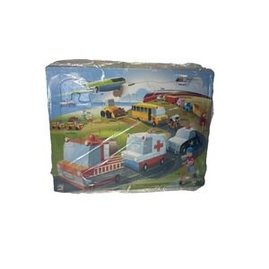 Play Monster Children's Wooden Inlay Puzzle